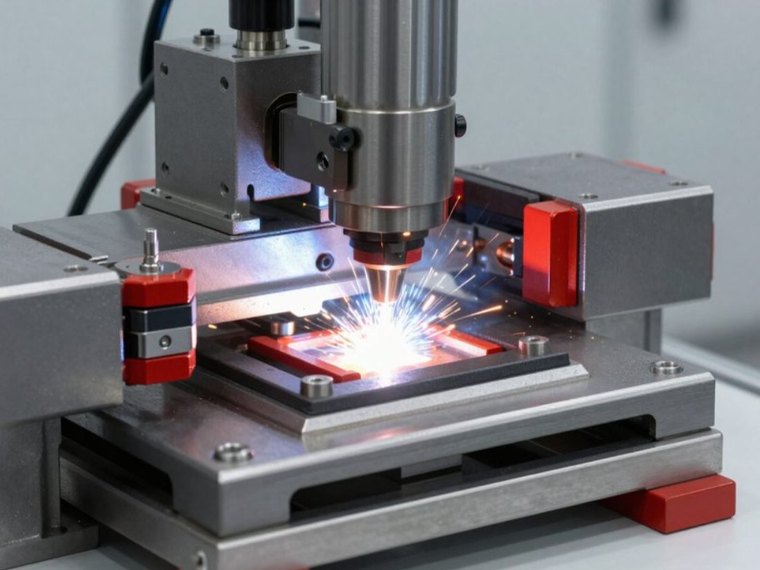 Workholding fixture in operation