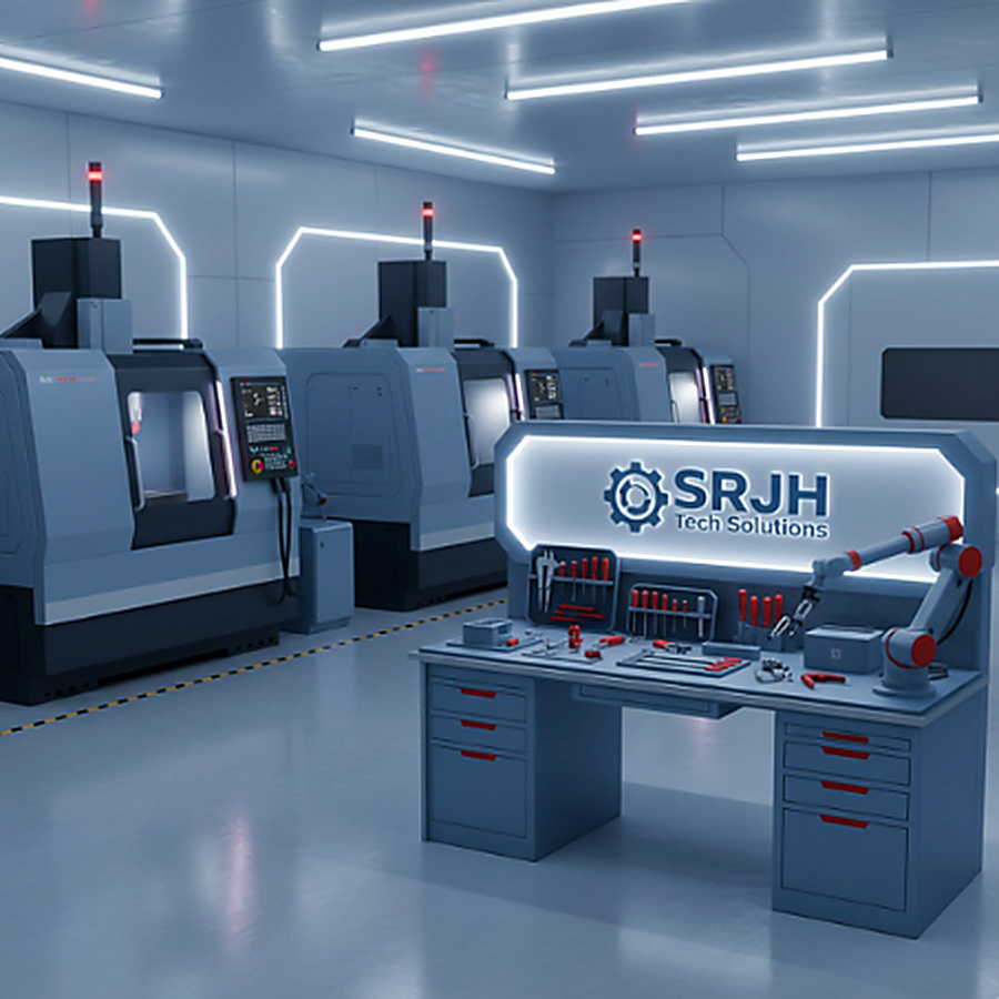 Precision machined components produced at SRJH Tech Solutions