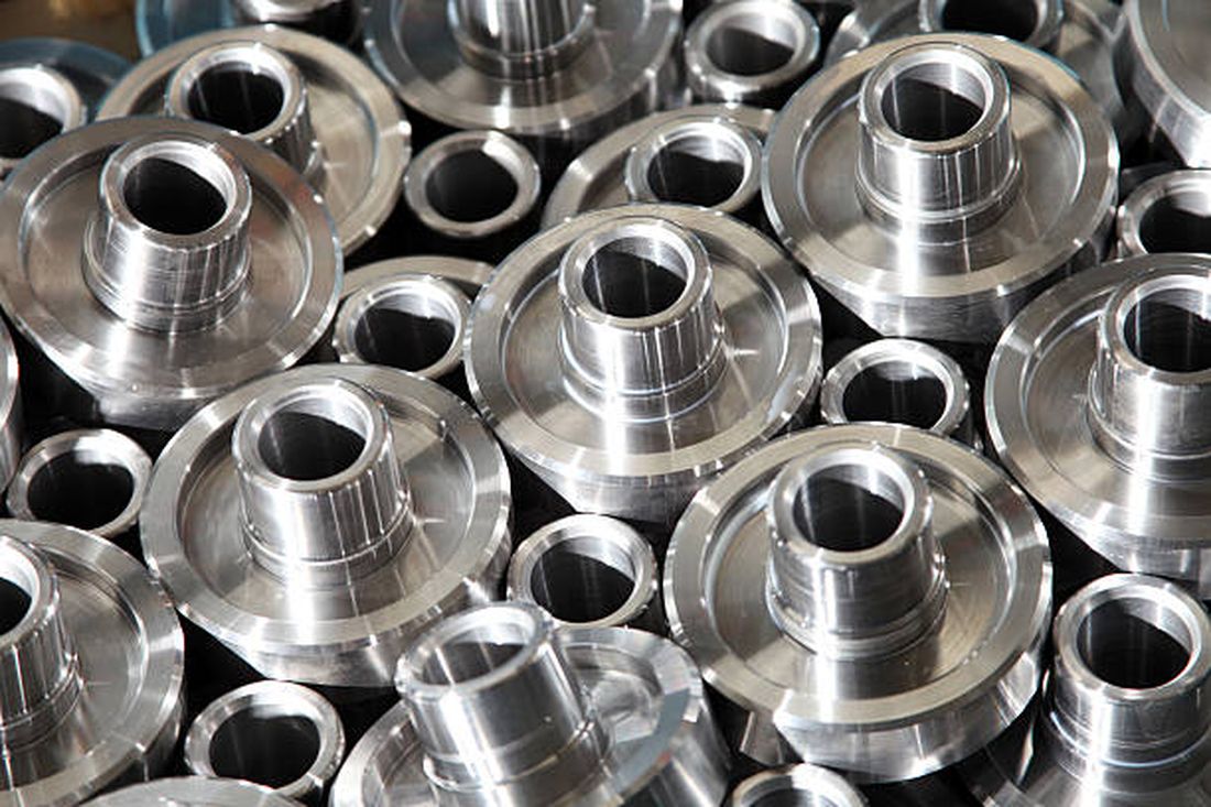 Flanged components ready for dispatch