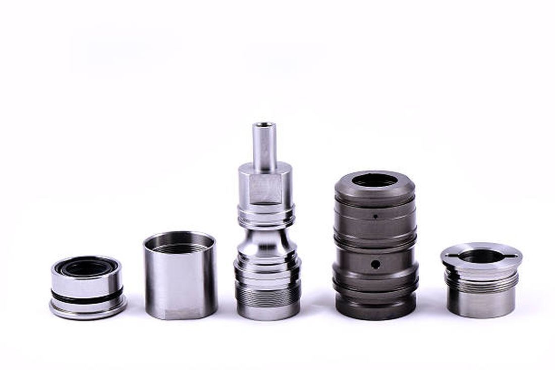 Assorted turned and threaded parts